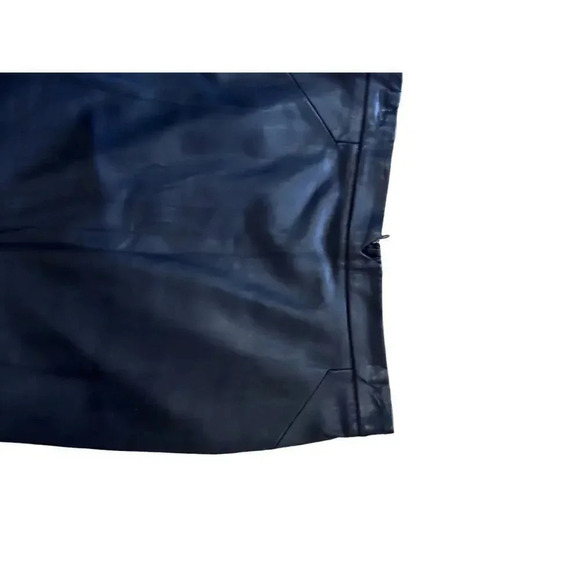 Zara Women's Black Leather Straight & Pencil Skirt Size Large - Picture 3 of 8